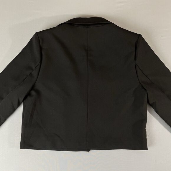 Bailey44 Short Jacket Blazer Women's M Black Dark Academia GirlBoss New - Picture 2 of 11